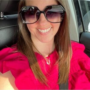 Pintucked Ruffle Shell